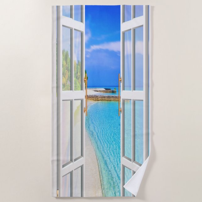 Summer Beach Bound Sunsets Towel (Front)