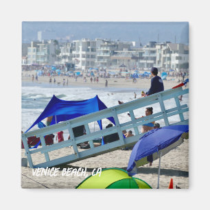 Summer Beach Day - Venice Beach, CA Magnet