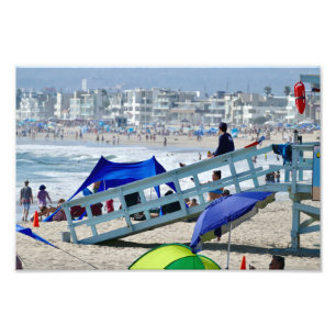 Summer Beach Day - Venice Beach, CA Photo Print