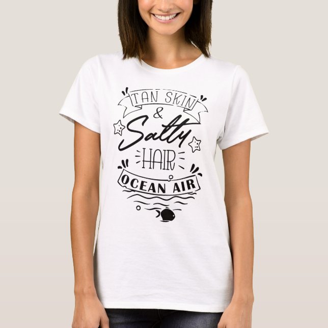 Summer Beach Design T-Shirt (Front)