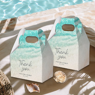 Summer Beach Destination Thank You Wedding Favour Favour Box