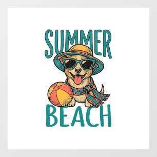 Summer Beach Dog Vintage Sunglasses Shirt Design_1