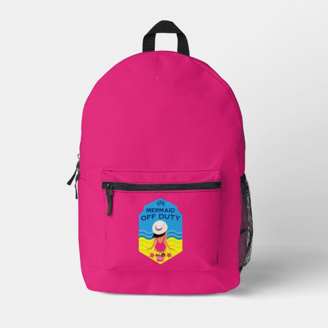 Summer Beach Essential Gift Printed Backpack (Front)