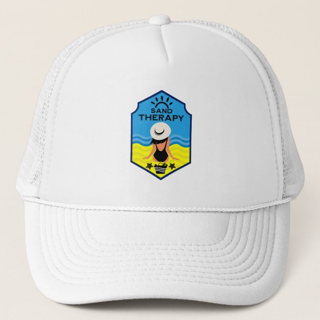 Summer Beach Essential Gift Trucker Hat (Front)