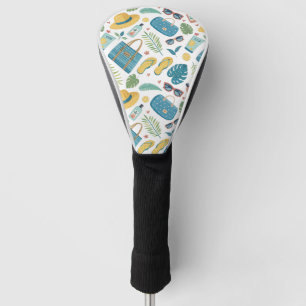 Summer Beach Essentials Pattern (2) Golf Head Cover