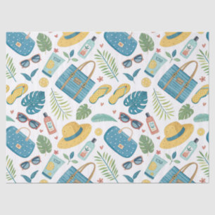 Summer Beach Essentials Pattern (2) Tissue Paper