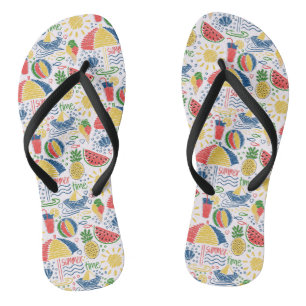 summer beach flip flops