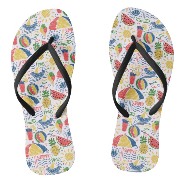 summer beach flip flops (Footbed)