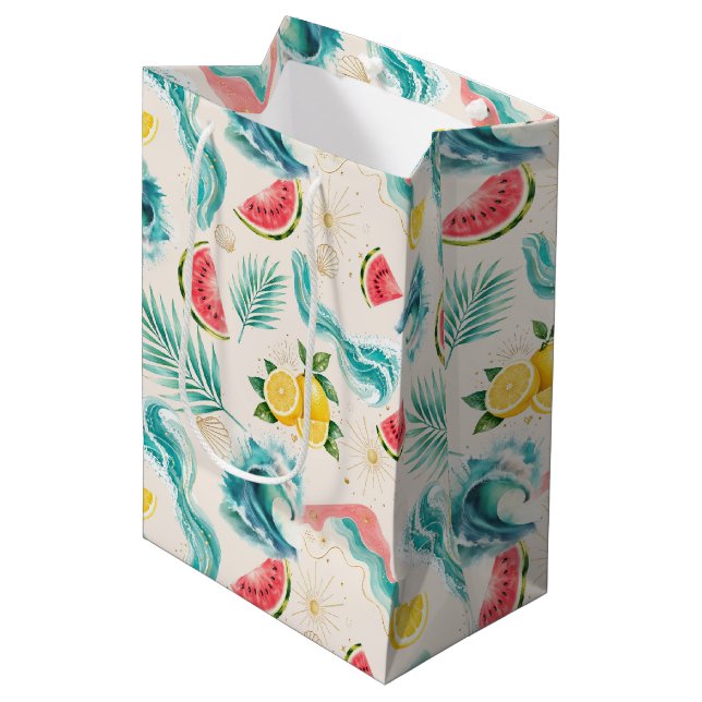 Summer Beach Gift Bag (Front Angled)