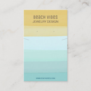 Summer Beach Jewellery Display Card