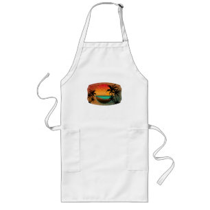 SUMMER BEACH NATURE VINTAGE LONG APRON
