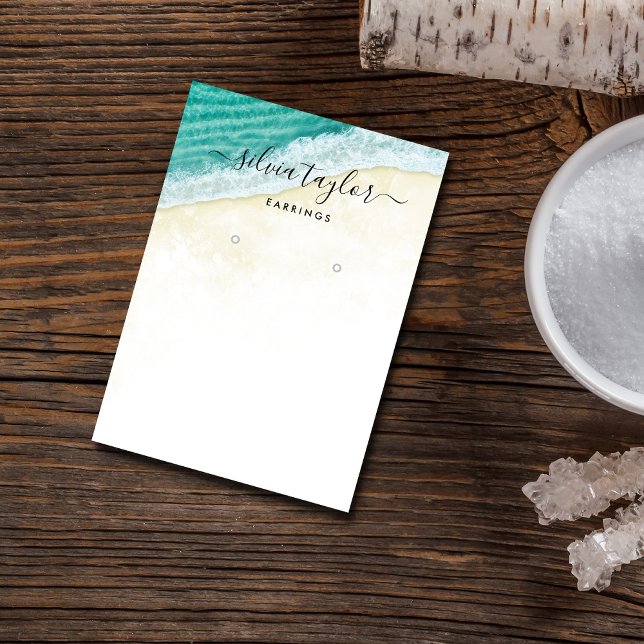 Summer Beach Ocean calligraphy  display card (Creator Uploaded)