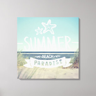 Summer Beach Paradise Canvas Print