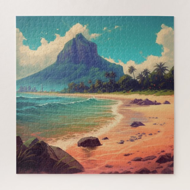 Summer Beach Paradise Jigsaw Puzzle (Vertical)
