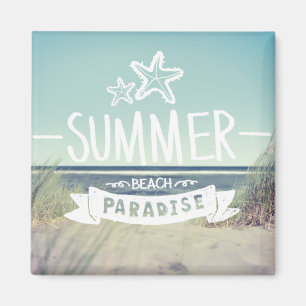 Summer Beach Paradise Magnet