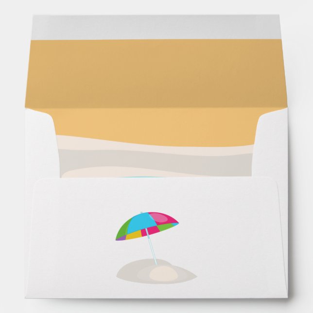 Summer Beach Party Envelope (Back (Bottom))
