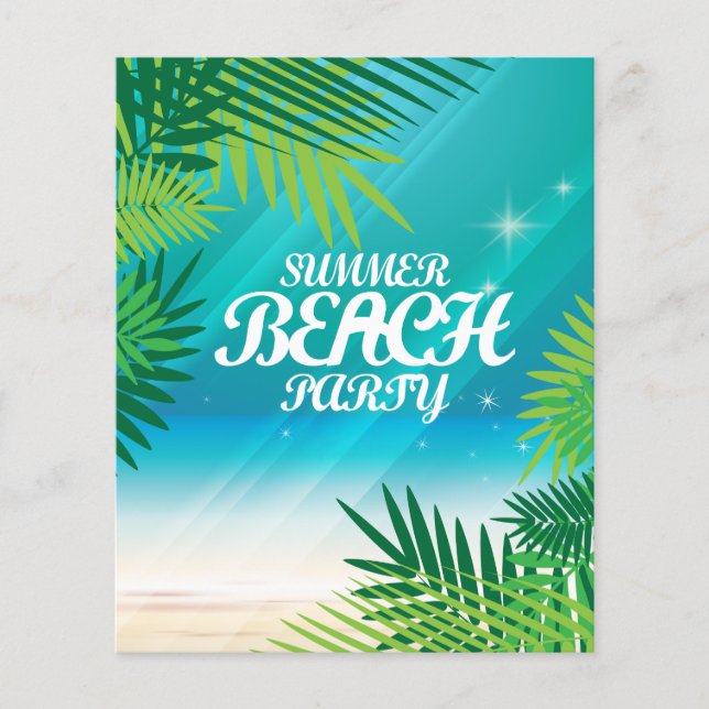 Summer Beach Party Flyer (Front)