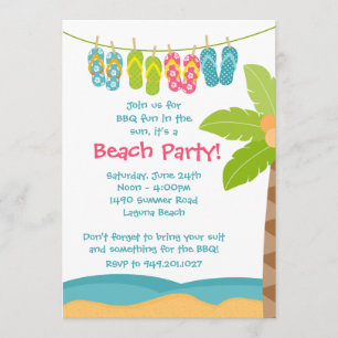 Summer Beach Party Invitation