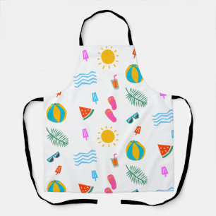 Summer Beach Pattern Apron