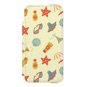 Summer Beach Pattern Incipio Watson™ iPhone 5 Wallet Case