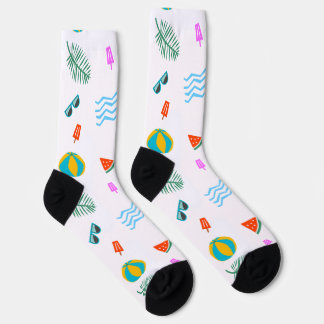 Summer Beach Pattern Socks