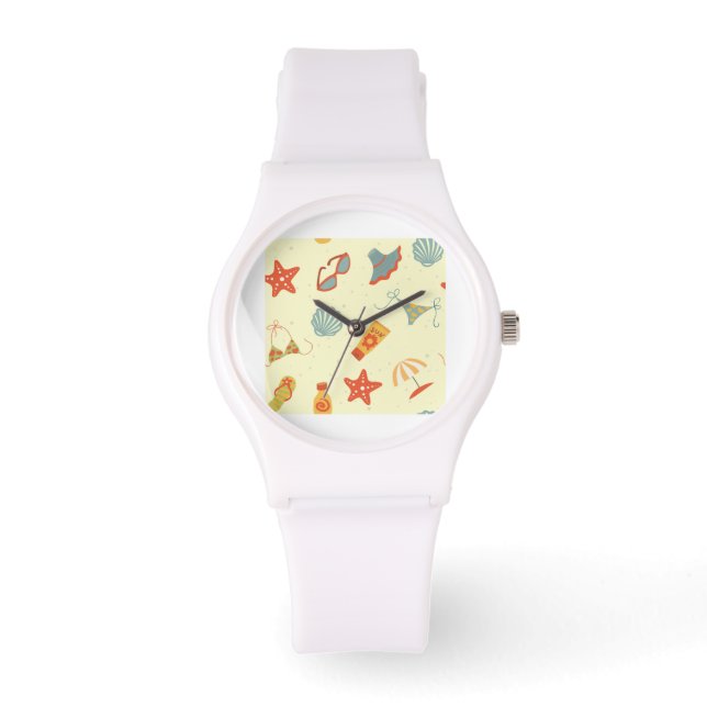 Summer Beach Pattern Watch (Front)