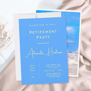 Summer Beach Retirement Party Invitation