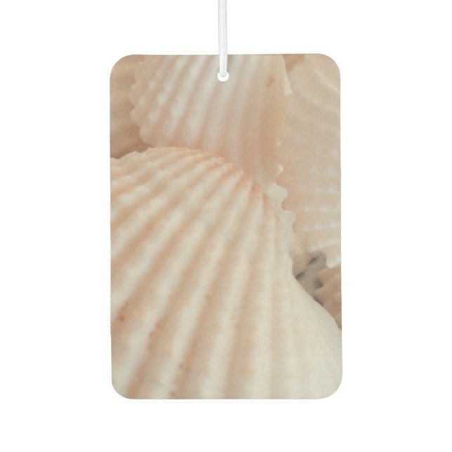 Summer Beach Sea Shells Ocean Tropical Heart Car Air Freshener (Front)