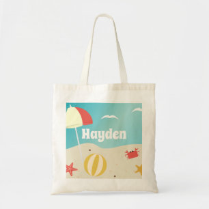 Summer Beach Seaside Holiday Personalised Tote Bag