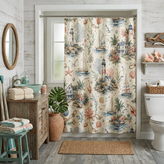 Summer Beach Shower Curtain