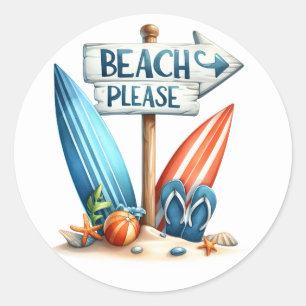 Summer Beach Stickers