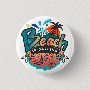 Summer & Beach Sublimation 3 Cm Round Badge