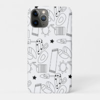 Summer Beach Theme Outlines Pattern
