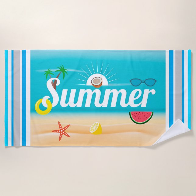 Summer Beach Towel (Front)