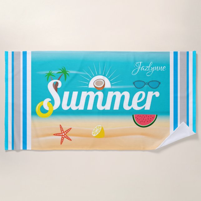 Summer Beach Towel (Front)