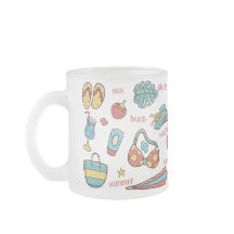 Summer Beach Two-Tone Coffee Mug