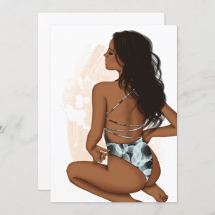 Summer Beach Vacation Birthday Party Invitation