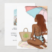 Summer Beach Vacation Birthday Party Invitation
