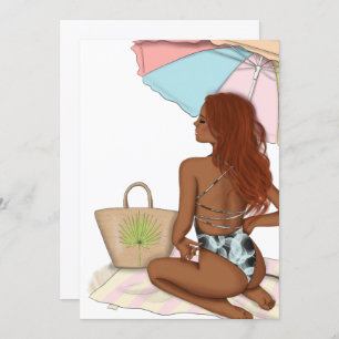 Summer Beach Vacation Birthday Party Invitation