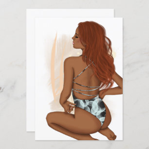 Summer Beach Vacation Birthday Party Invitation