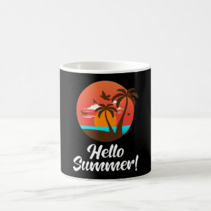 Summer Beach Vacation Surf Sea Cool Sun Funny Gift Coffee Mug