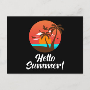 Summer Beach Vacation Surf Sea Cool Sun Funny Gift Postcard