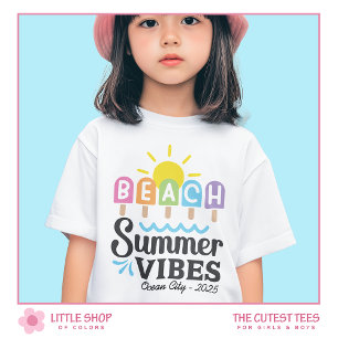 Summer Beach Vibes Customisable Girls T-Shirt