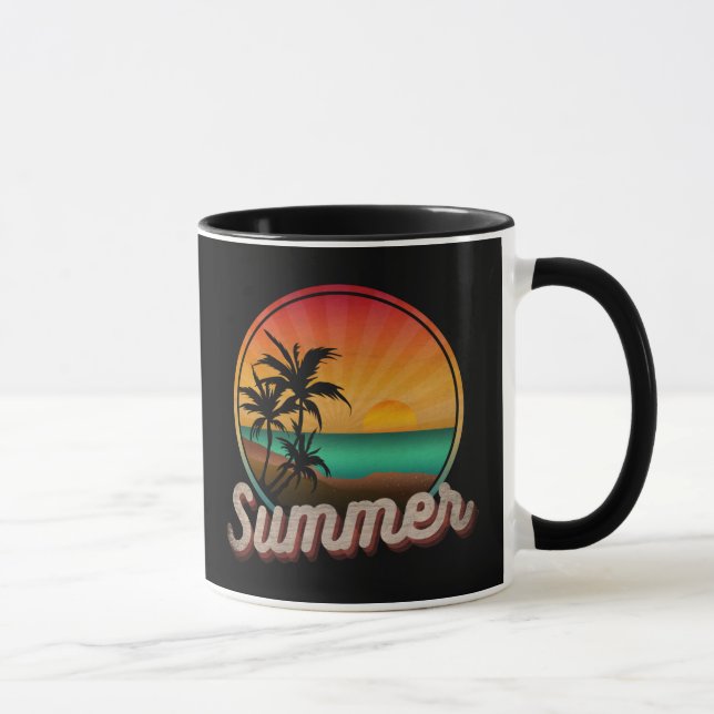 SUMMER BEACH VINTAGE MUG (Right)
