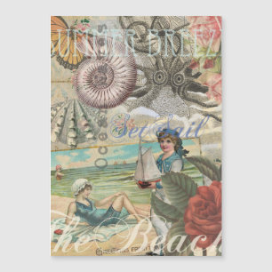 summer beach vintage octopus antique sailing