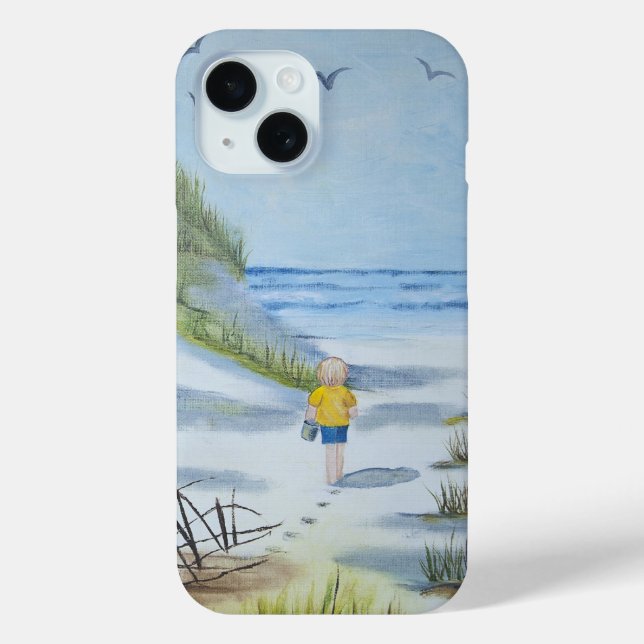 Summer Beach Watercolor Case-Mate iPhone Case (Back)