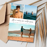 Summer Beach Wedding 3 Photo Save the Date<br><div class="desc">Introducing our Summer Beach Wedding 3 Photo Save the Date, the perfect way to capture the essence of your seaside celebration. With its sunny vibes and laid-back charm, this save the date card encapsulates the spirit of love and the beach in one delightful package. Featuring the whimsical phrase "All we...</div>