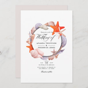 Summer Beach Wedding Invitation