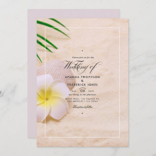 Summer Beach Wedding Invitation