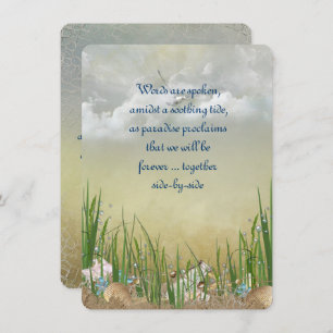 Summer Beach Wedding Invitation